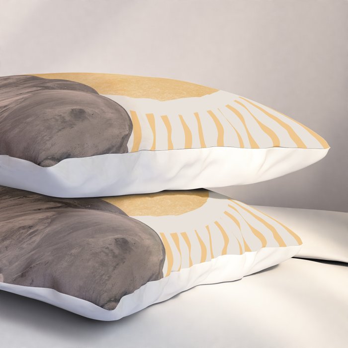 Abstract Landscape, Mountain and Sunshine Pillow Sham Gallery Image 3