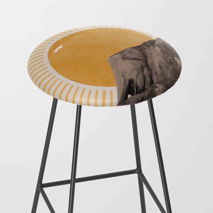 Abstract Landscape, Mountain and Sunshine Stool Gallery Image 2