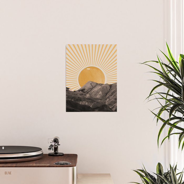 Abstract Landscape, Mountain and Sunshine Poster Gallery Image 2