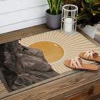 Abstract Landscape, Mountain and Sunshine Outdoor Rug Gallery Image 2