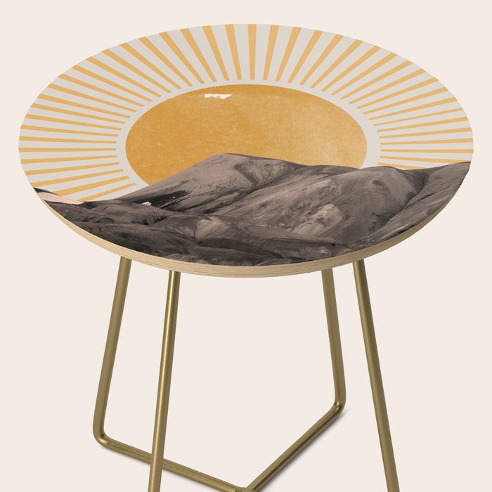 Abstract Landscape, Mountain and Sunshine Side Table Gallery Image 2