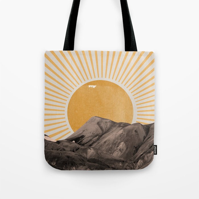 Abstract Landscape, Mountain and Sunshine Tote Bag Gallery Image 1