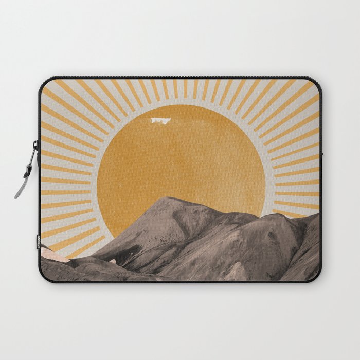 Abstract Landscape, Mountain and Sunshine Laptop Sleeve Gallery Image 1