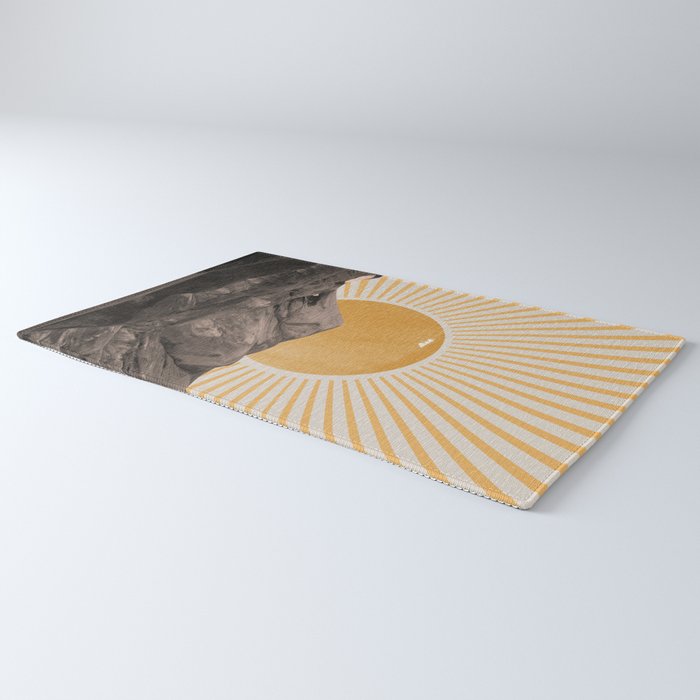 Abstract Landscape, Mountain and Sunshine Rug Gallery Image 3