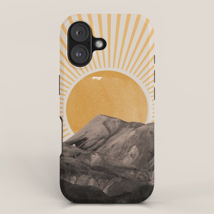 Abstract Landscape, Mountain and Sunshine iPhone Case Gallery Image 1