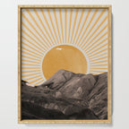 Abstract Landscape, Mountain and Sunshine Serving Tray Gallery Image 1