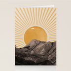 Abstract Landscape, Mountain and Sunshine Stationery Card Gallery Image 2
