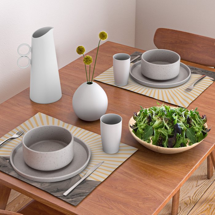 Abstract Landscape, Mountain and Sunshine Placemat Gallery Image 2