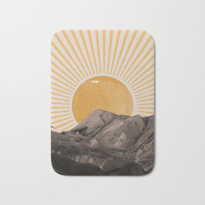 Abstract Landscape, Mountain and Sunshine Bath Mat Gallery Image 1