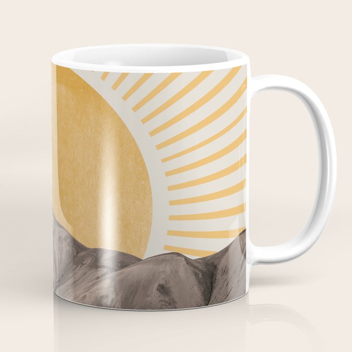 Abstract Landscape, Mountain and Sunshine Coffee Mug Gallery Image 1