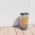 Abstract Landscape, Mountain and Sunshine Travel Mug Gallery Image 4