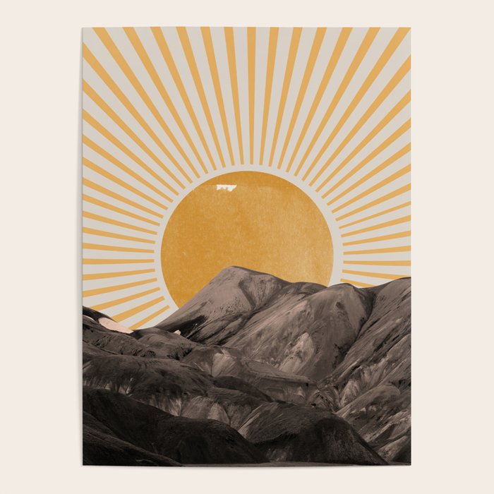 Abstract Landscape, Mountain and Sunshine Poster Gallery Image 4