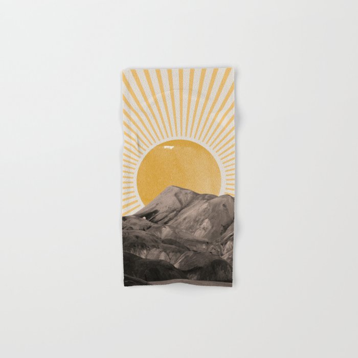 Abstract Landscape, Mountain and Sunshine Bath Towel Gallery Image 1