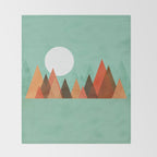 From the edge of the mountains Throw Blanket Gallery Image 2