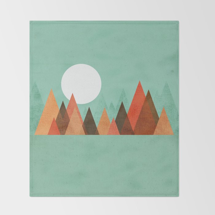 From the edge of the mountains Throw Blanket Gallery Image 2