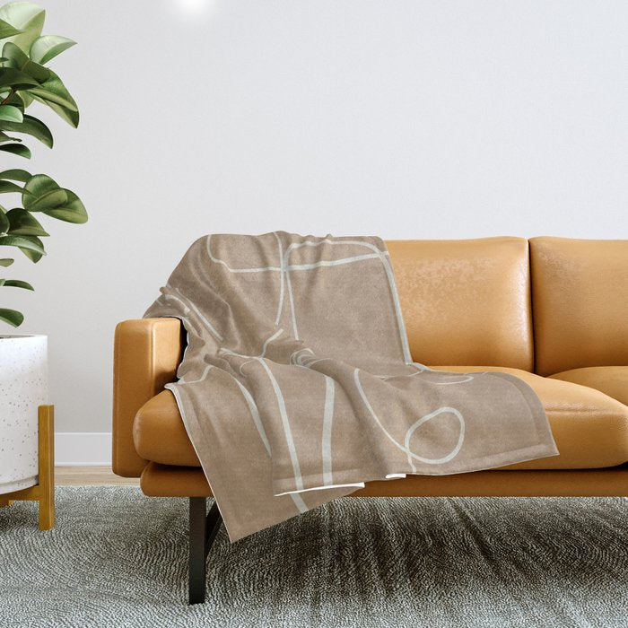 Lines in Space 3 Throw Blanket Gallery Image 1
