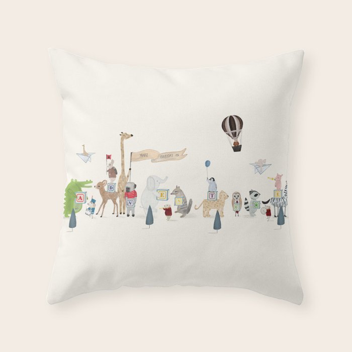 make everyday an adventure Throw Pillow Gallery Image 6