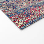 Kashan Central Persian Rug Print Welcome Mat Gallery Image 2