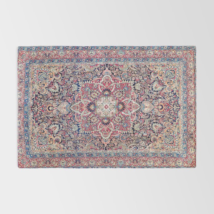Kashan Central Persian Rug Print Rug Gallery Image 2