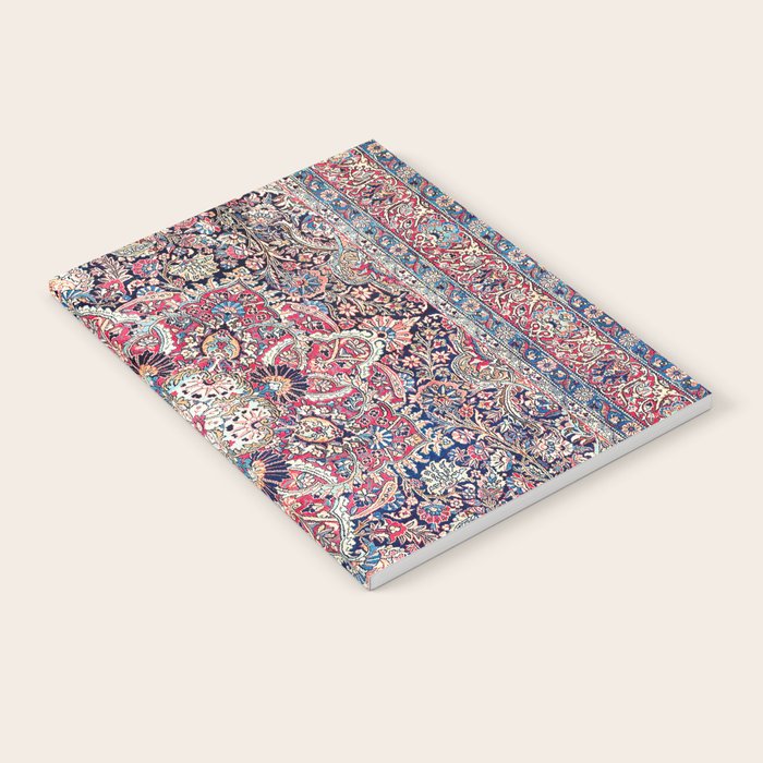 Kashan Central Persian Rug Print Notebook Gallery Image 2