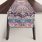 Kashan Central Persian Rug Print Table Runner Gallery Image 1