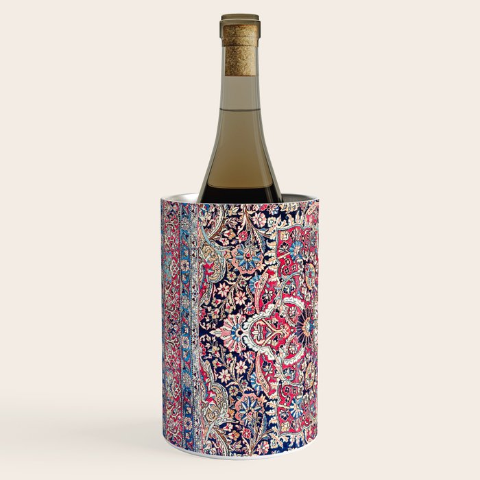 Kashan Central Persian Rug Print Wine Chiller Gallery Image 2