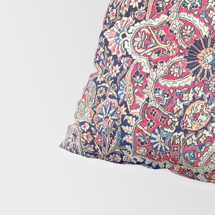 Kashan Central Persian Rug Print Pillow Sham Gallery Image 4
