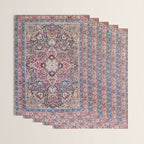 Kashan Central Persian Rug Print Wrapping Paper Gallery Image 3