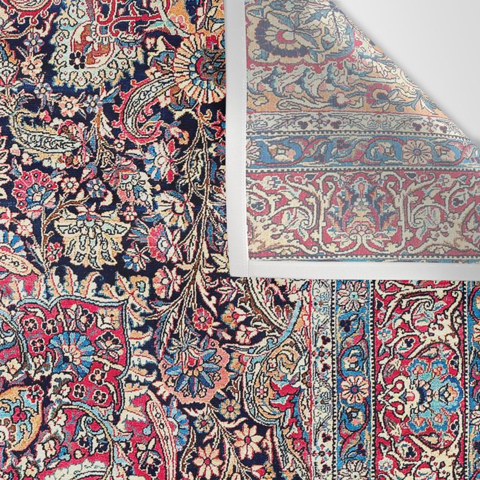 Kashan Central Persian Rug Print Wall Tapestry Gallery Image 3