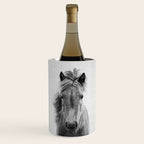 Wild Horse - Black & White Wine Chiller Gallery Image 1