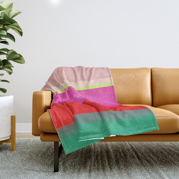 stripe study 12 Throw Blanket Gallery Image 1