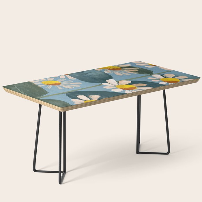Daisy Flower Painting Coffee Table Gallery Image 1