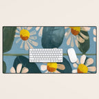 Daisy Flower Painting Desk Mat Gallery Image 1