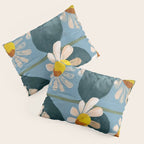 Daisy Flower Painting Pillow Sham Gallery Image 3
