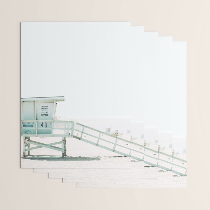 Lifeguard Tower California Beach Life Wrapping Paper Gallery Image 3