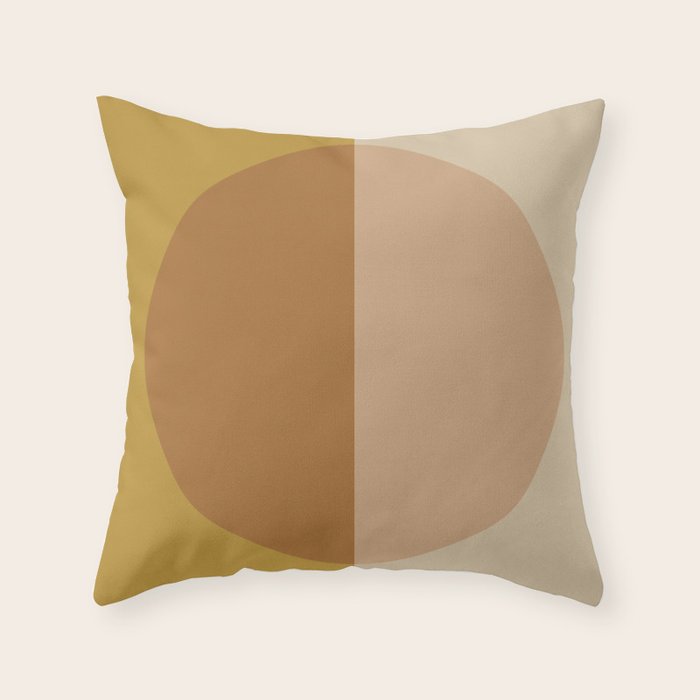 Color Block Abstract VII Throw Pillow Gallery Image 1