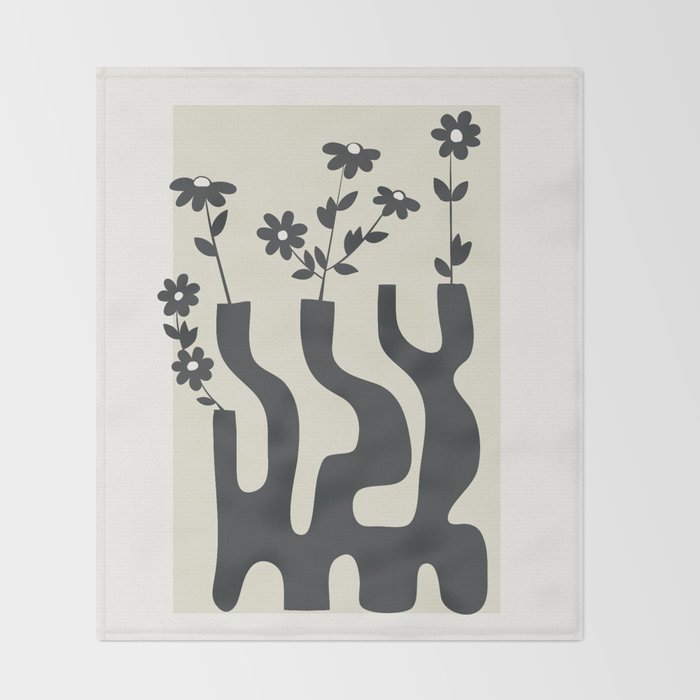 Simplicity in Bloom 1 Throw Blanket Gallery Image 2