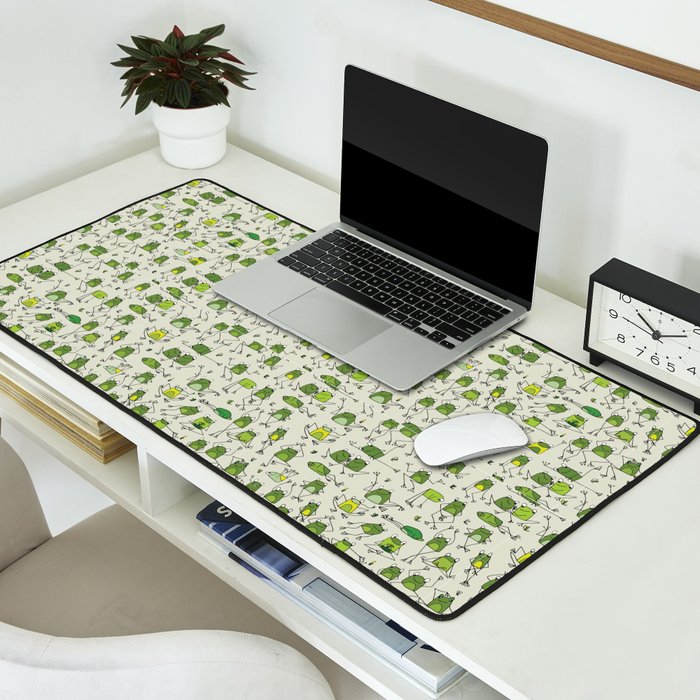 Funny Frogs Desk Mat Gallery Image 2