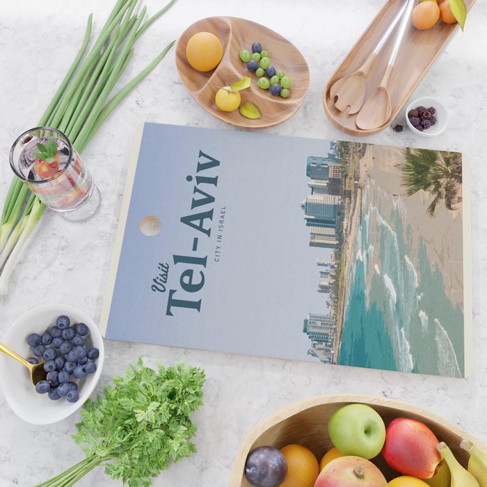 Visit Tel-Aviv Cutting Board Gallery Image 2
