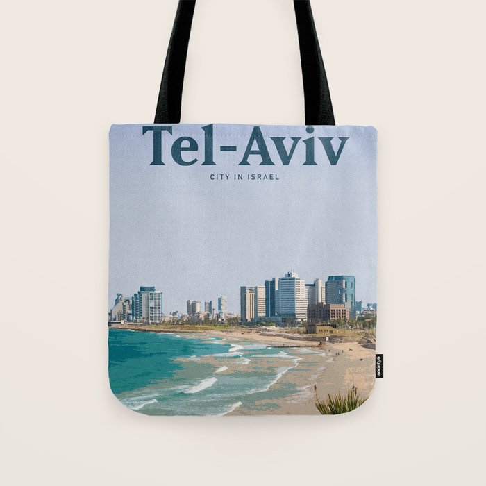 Visit Tel-Aviv Tote Bag Gallery Image 1