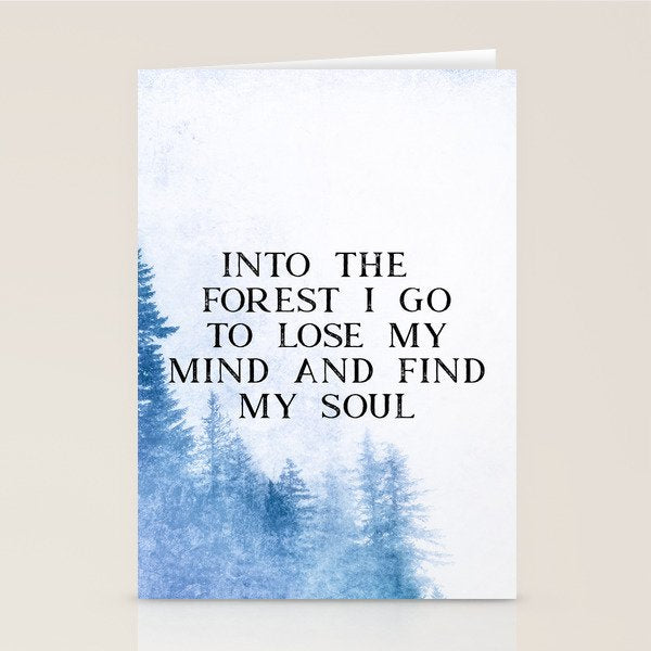 Into The Forest I Go Stationery Card Gallery Image 1