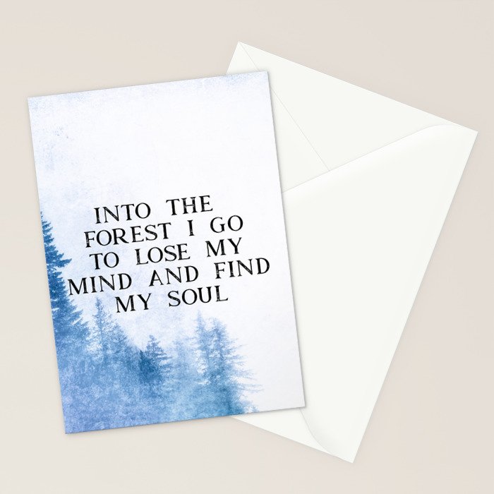 Into The Forest I Go Stationery Card Gallery Image 2
