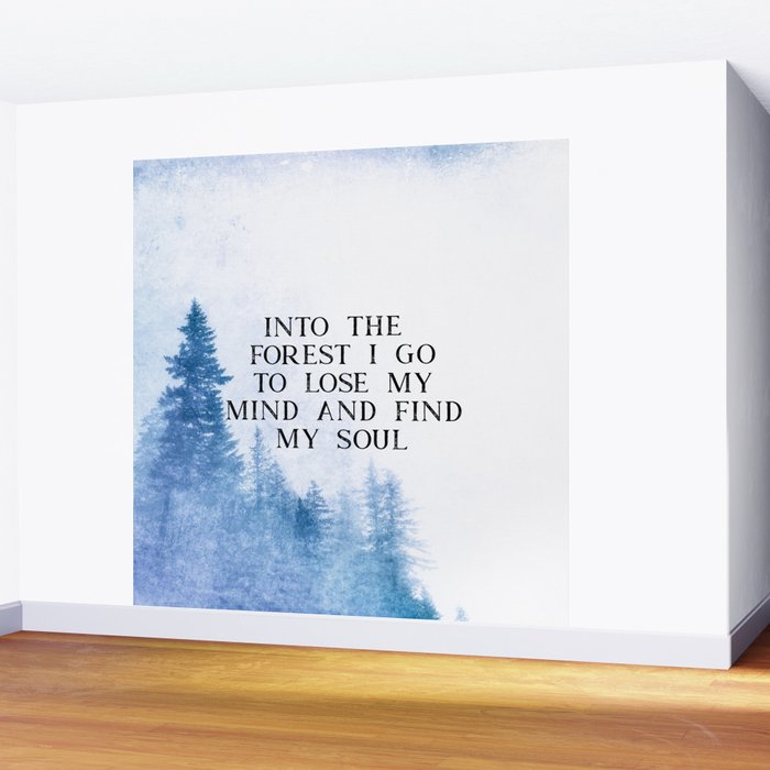 Into The Forest I Go Wall Mural Gallery Image 2