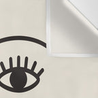 Wink (Off White) Wall Tapestry Gallery Image 3