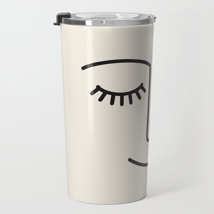 Wink (Off White) Travel Mug Gallery Image 3