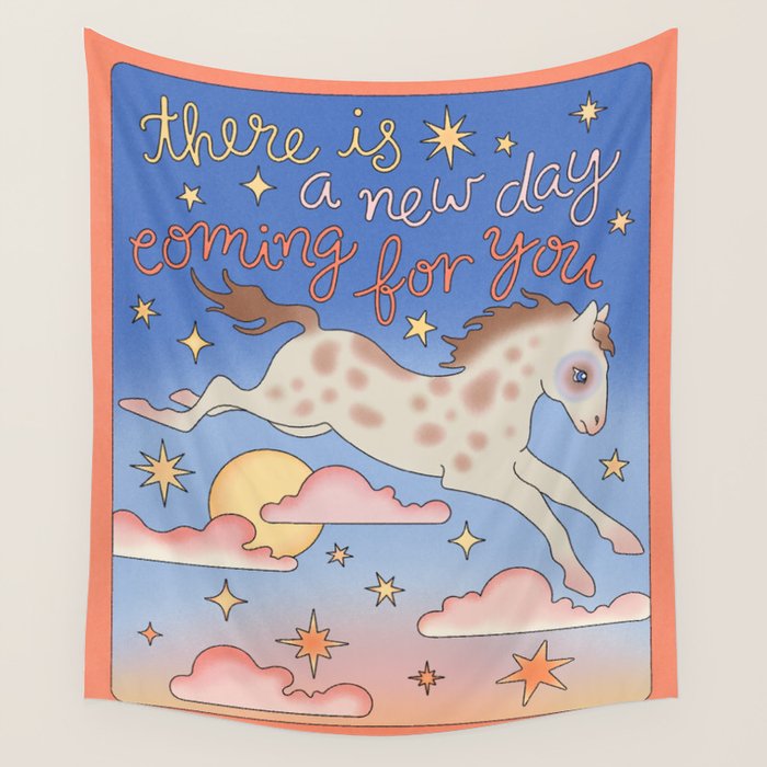 A New Day Is Coming Wall Tapestry Gallery Image 1