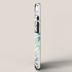 Swedish Dala Horse - Navy & Mint Palette iPhone Case Gallery Image 2