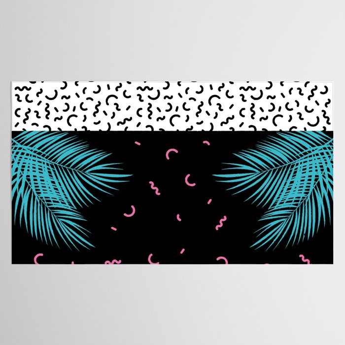 Memphis pattern 52 - 80s / 90s Retro / Palm Tree Tablecloth Gallery Image 2