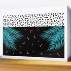 Memphis pattern 52 - 80s / 90s Retro / Palm Tree Wall Mural Gallery Image 2