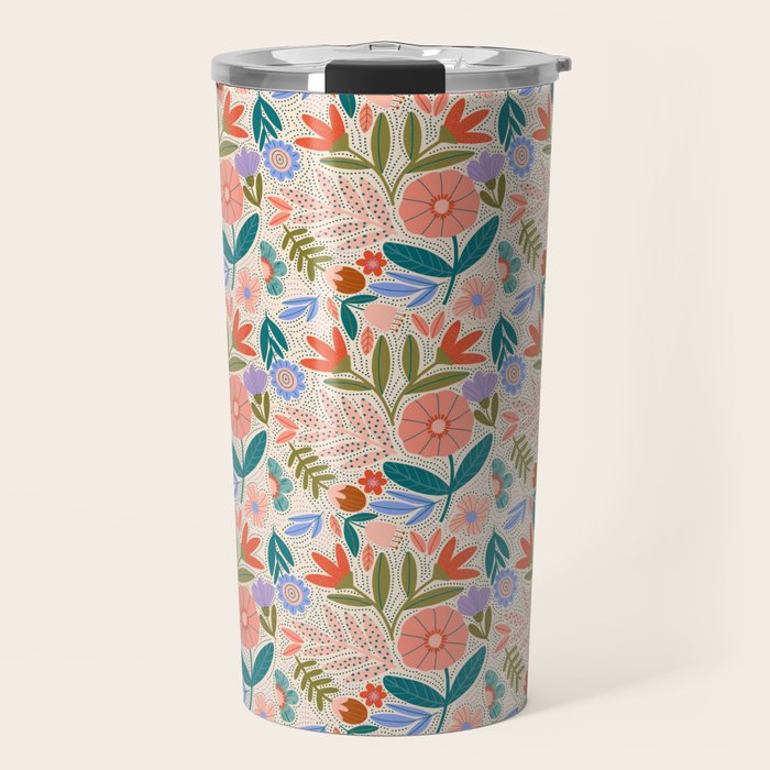 Happy Print  Travel Mug Gallery Image 1